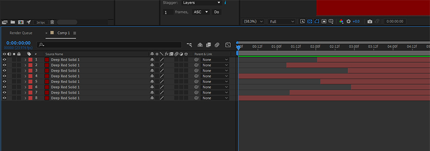 organize layers in After Effects