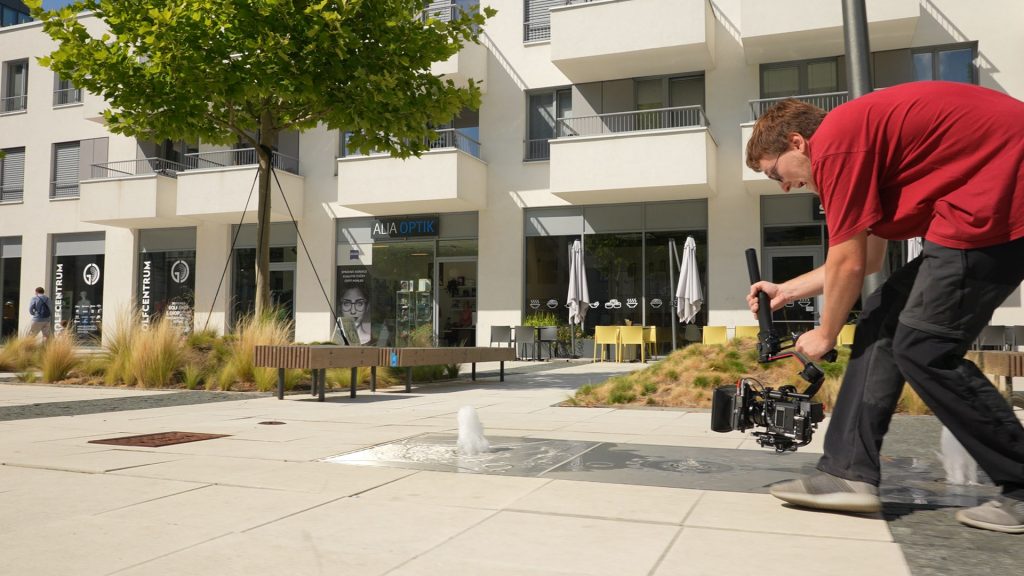 Camera gimbal in action