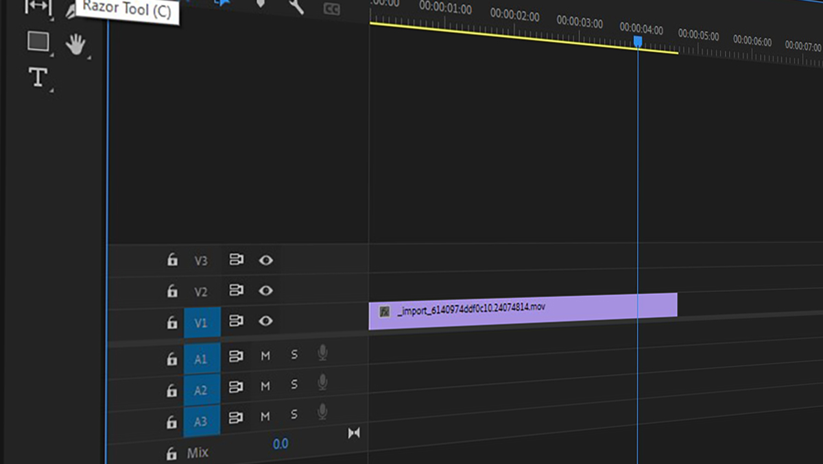 Cutting clips in Premiere