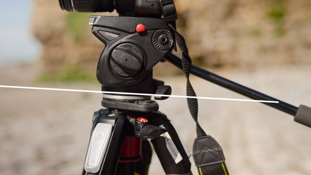 tilted tripod head